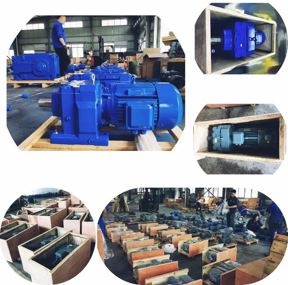 RX Series Single Stage Helical Gearbox with Foot Mounted