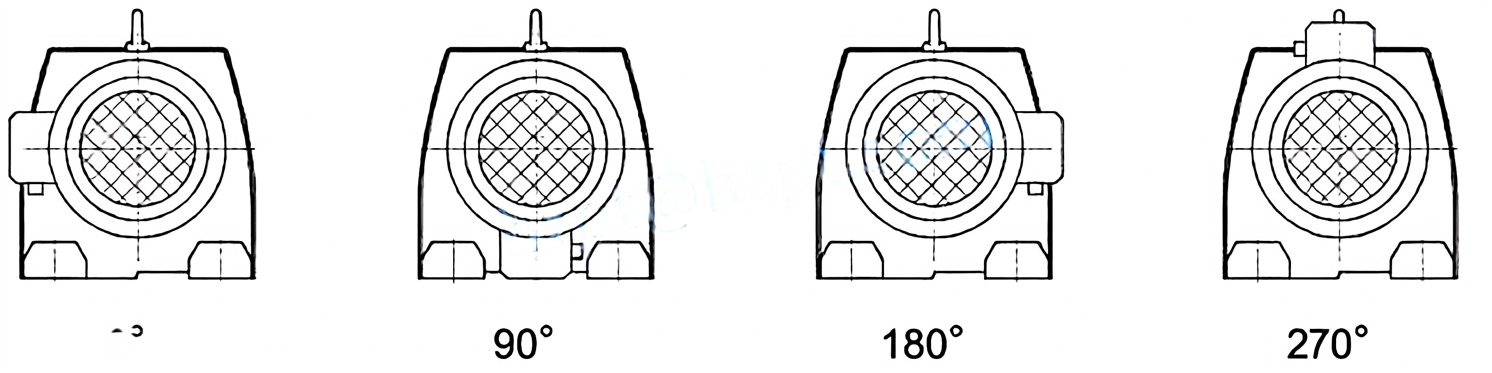 Inline Helical Gearbox with Motor