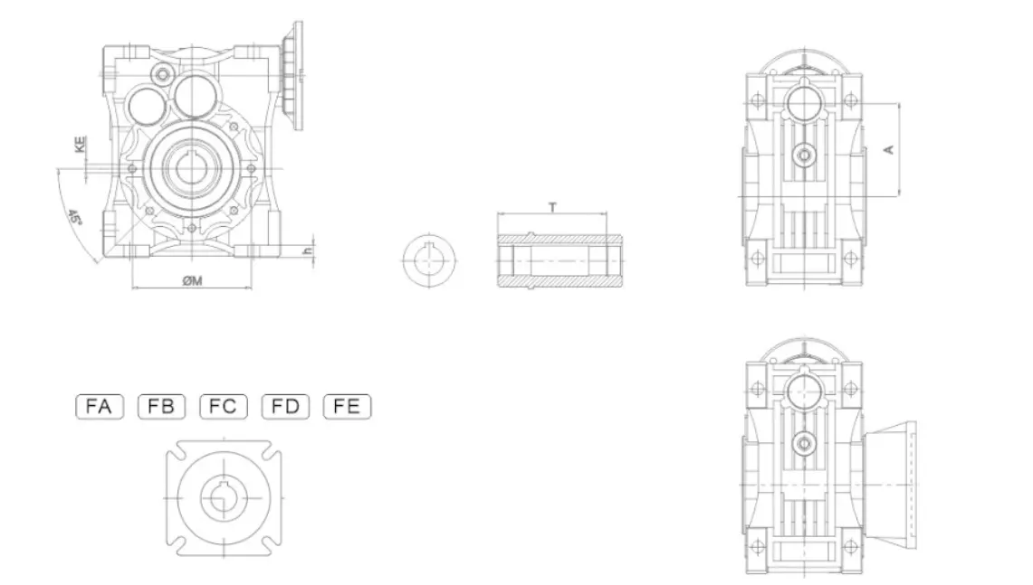 EPWG Series Helical-Worm Gear Units