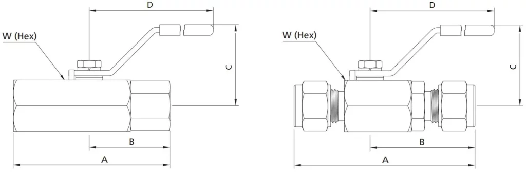 Hex Bar Stock Ball Valves