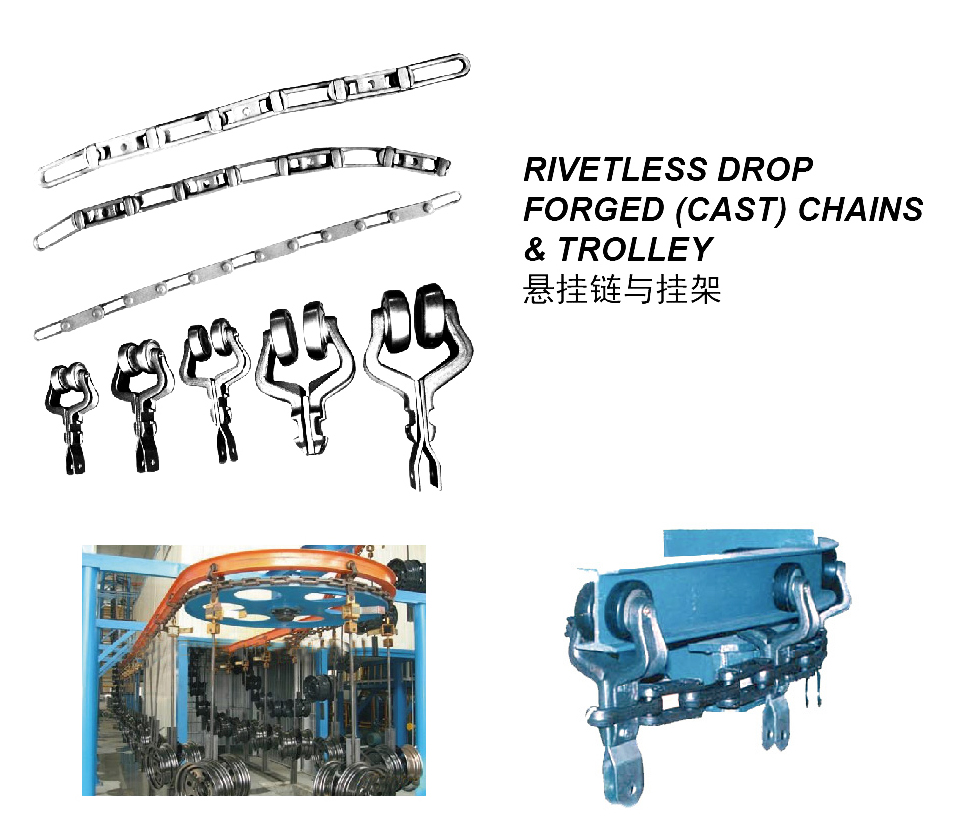 Rivetless Drop Forged Chains & Trolley