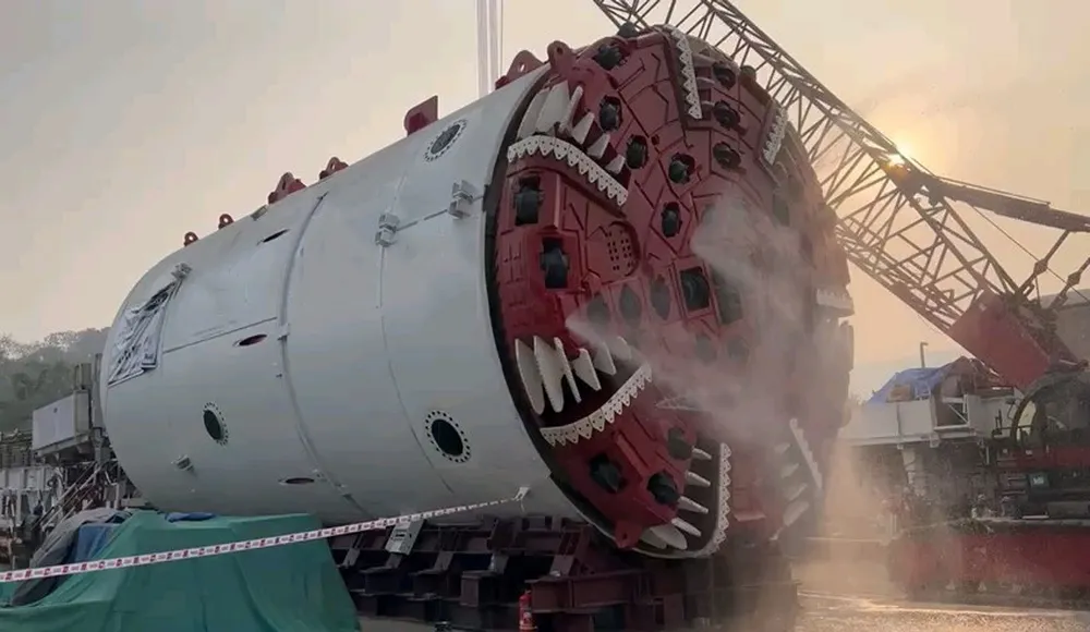 Double Shield Tunnel Boring Machine Support Shoe Cylinder