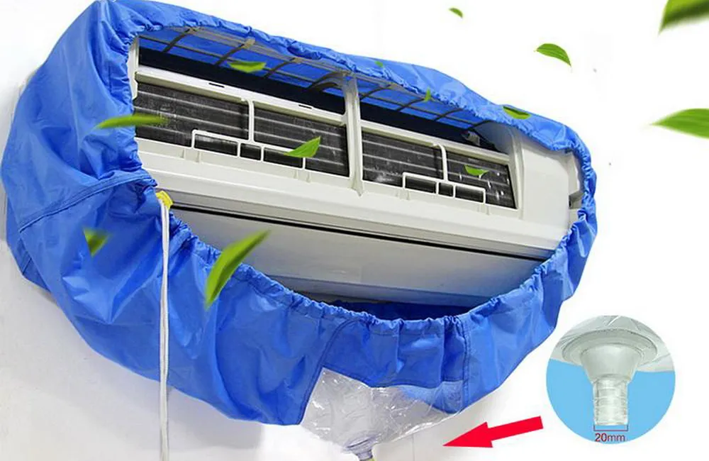 Waterproof Material Air Conditioner Cleaning Cover PCC-1 PCC-2 for Wash Air Conditioner