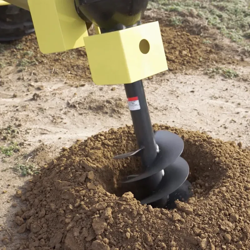 6 Inch Compact Post Hole Auger for Tractor 3 Point Post Hole Diggers with 2" Round Shaft