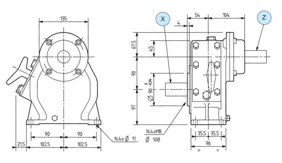 Agricultural Sprayer Gearbox - Replacement of Comer Code D-7A/D-7B