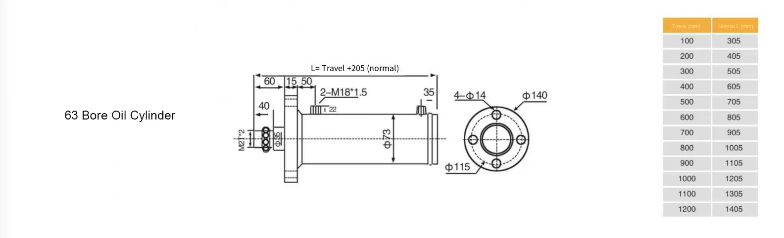 Tractor Oil Cylinder