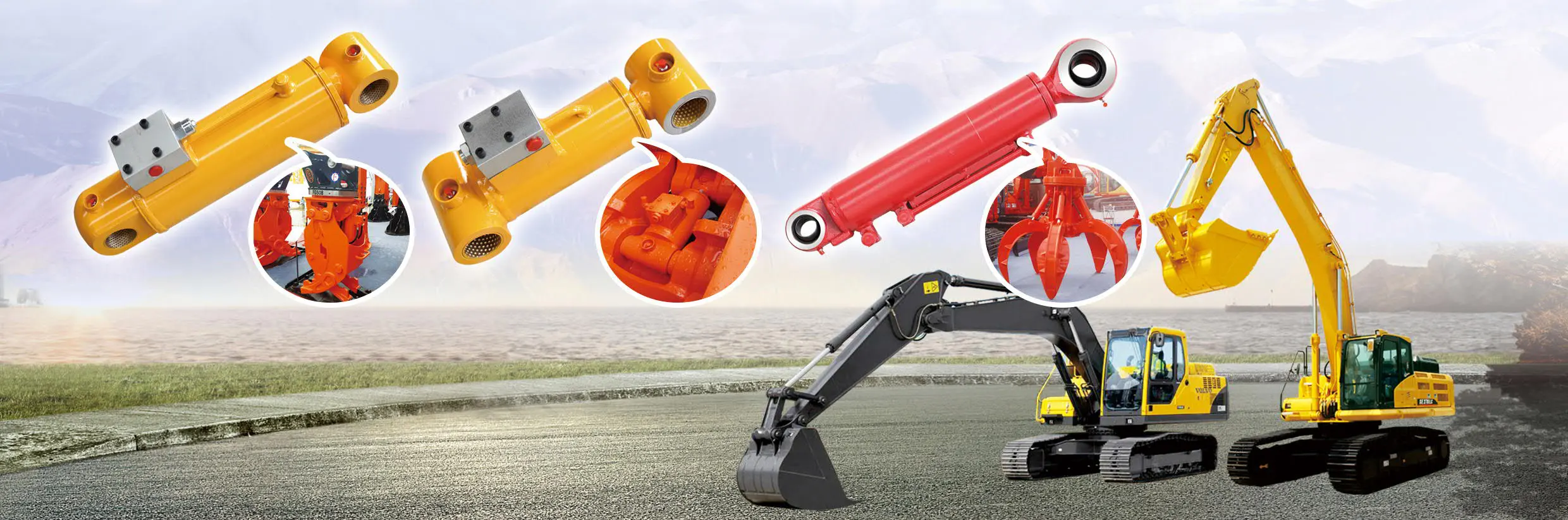 Hydraulic Cylnders For Excavators and Accessories