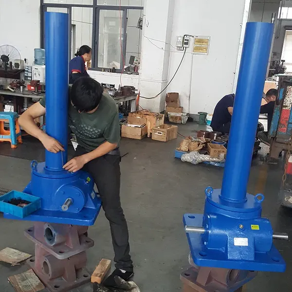 SWL Series Double Input Shafts Worm Gear Screw Jack for Construction Jump Form