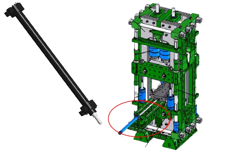 Hydraulic Press Mobile Workbench Cylinder