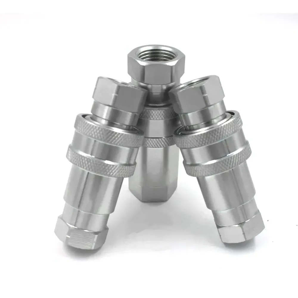 Non-Valve Series 1/4 Size BSP/NPT Thread Hand Plate Hydraulic Pressure Coupling Interchange for Hansen High Pressure Washer