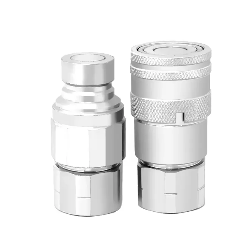 (ISO16028) flat face 3/4" BSP/NPT Thread flat face quick release couplings&flush face hydraulic quick couplers&excavator coupler