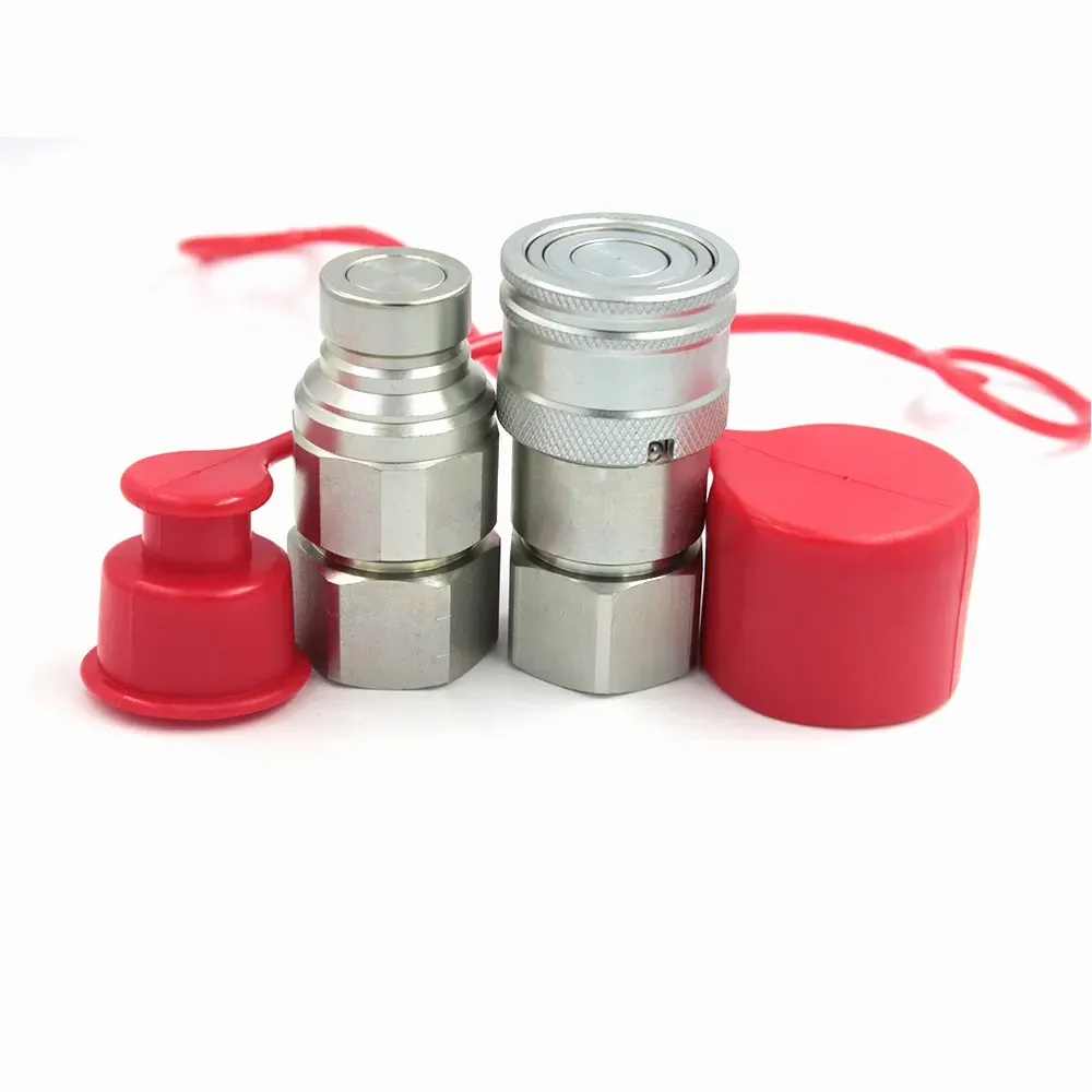 (ISO16028) flat face 3/4" BSP/NPT Thread flat face quick release couplings&flush face hydraulic quick couplers&excavator coupler