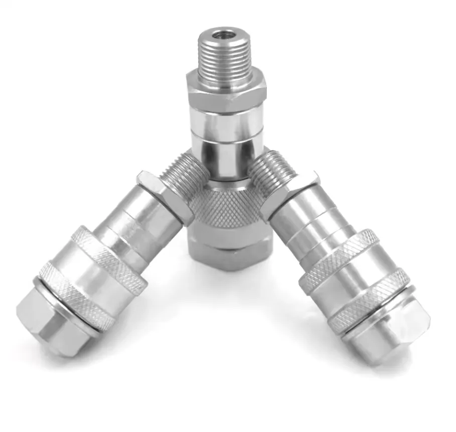 Thread Connected series VVS 3/4 inch BSP/NPT Thread 10000PSI high pressure quick disconnect hose couplings stainless steel