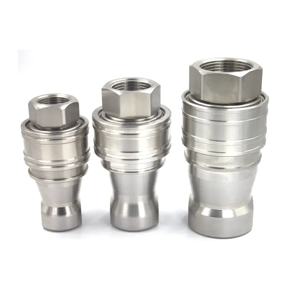 Non-Valve series 3/4 size BSP/NPT Thread quick disconnect hydraulic hose fittings&hydraulic hose end fittings