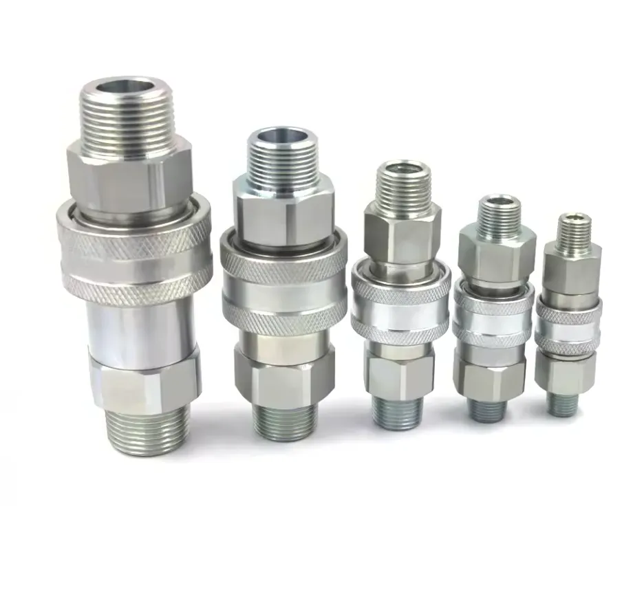 KZE-B 3/8 inch Cone valve NPT/BSP Threaded locked type 10000PSI/700BAR Super high pressure hydraulic connector and coupling