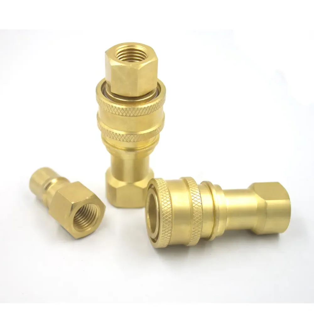 KZE 3/8 inch NPT/BSP Thread female/male hydraulic quick connector & hydraulic quick release coupling