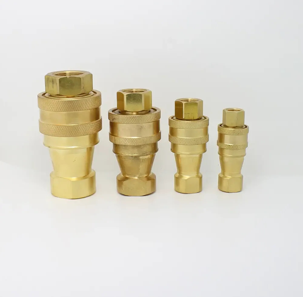 KZF 1/2 inch BSP/NPT Thread female /male 304 stainless steel quick release hydraulic connectors