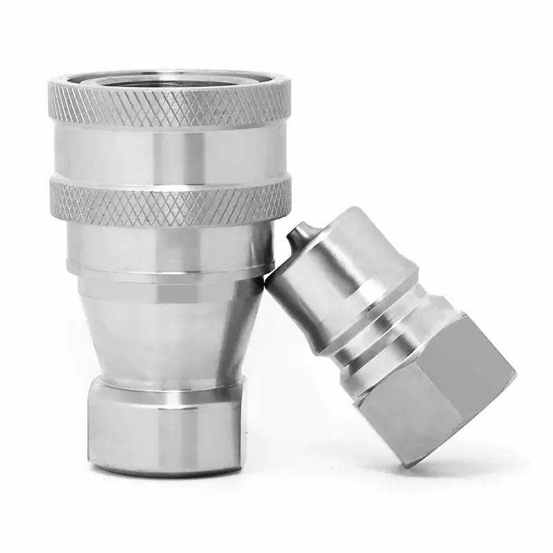 Non-Valve Series 1/4 Size BSP/NPT Thread Quick Connect Fluid Coupling & Brass Quick Connect Water Hose Fittings