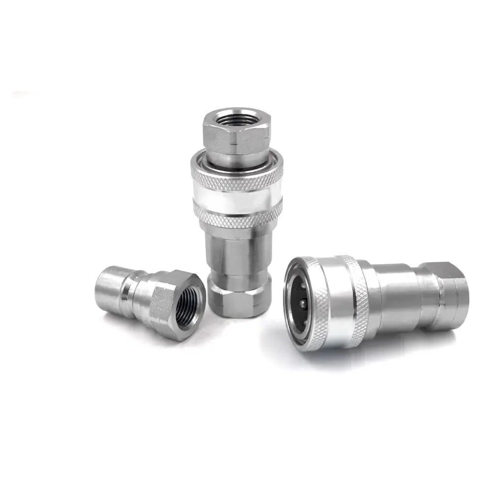 KZF 1/4 inch BSP/NPT Thread 304/316 Hydraulic Quick Release Connectors & Stainless Steel Hydraulic Couplings