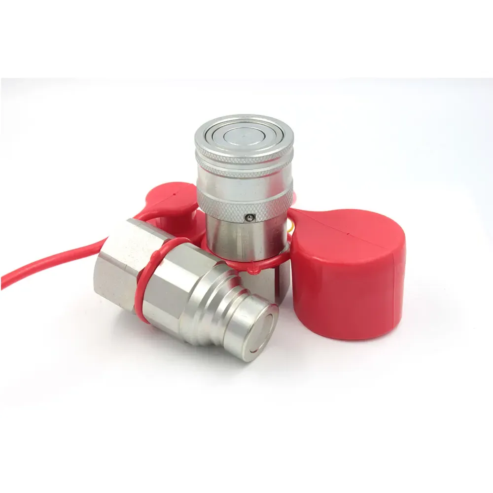 (ISO16028) Flat Face 1" BSP/NPT Thread Mechanical Quick Coupler for Excavator & Flush Face Hydraulic Quick Couplers