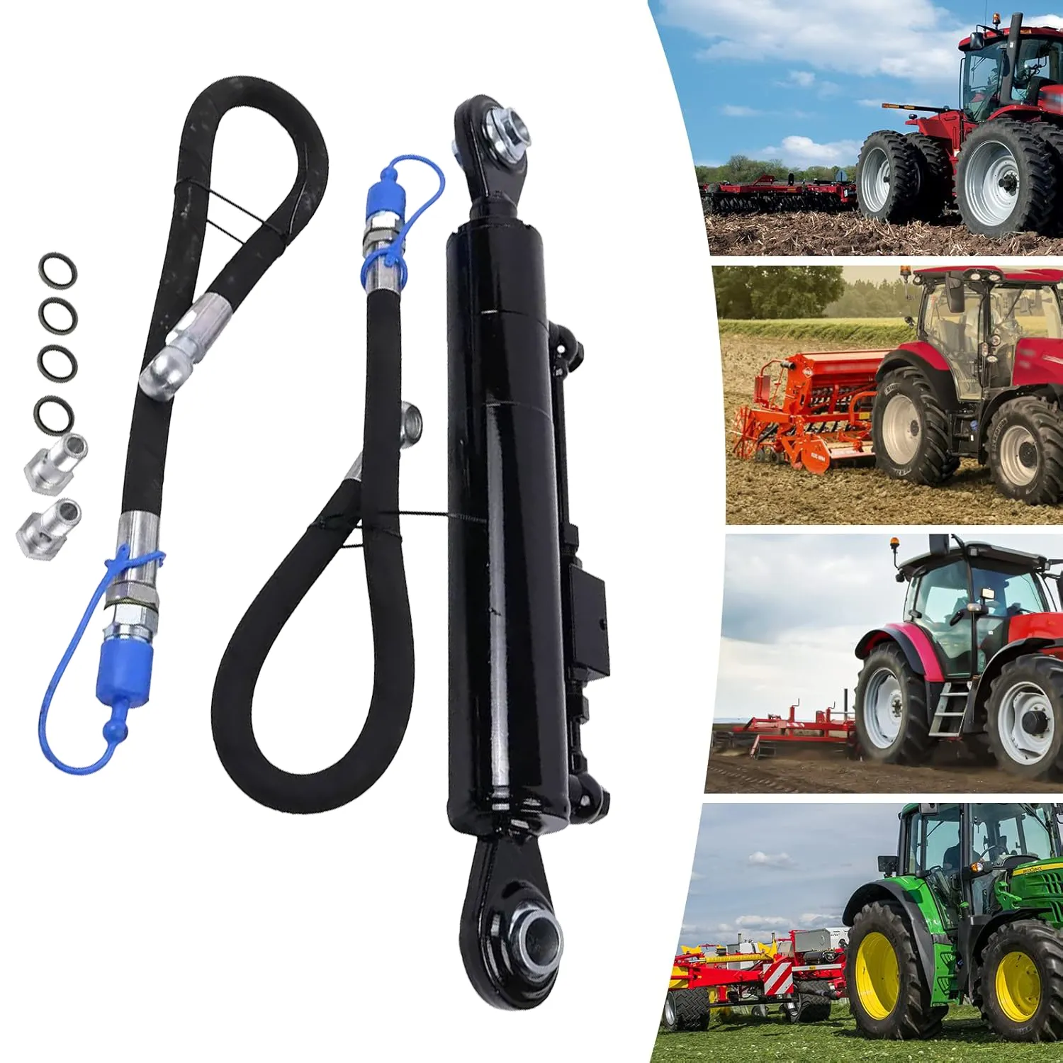 Hydraulic Toplink Top Link 22" Cat 2 for Ford John Deere Massey Ferguson Tractor