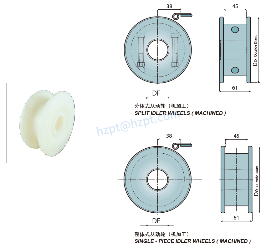 Sprockets and Idler Wheels for 820-831-LBP831 Chain