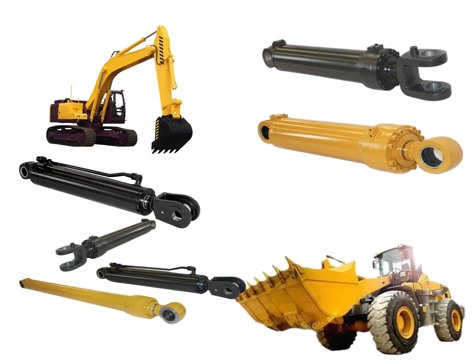 10023 Low Price Double Effect Hydraulic Piston Cylinder For Trailer