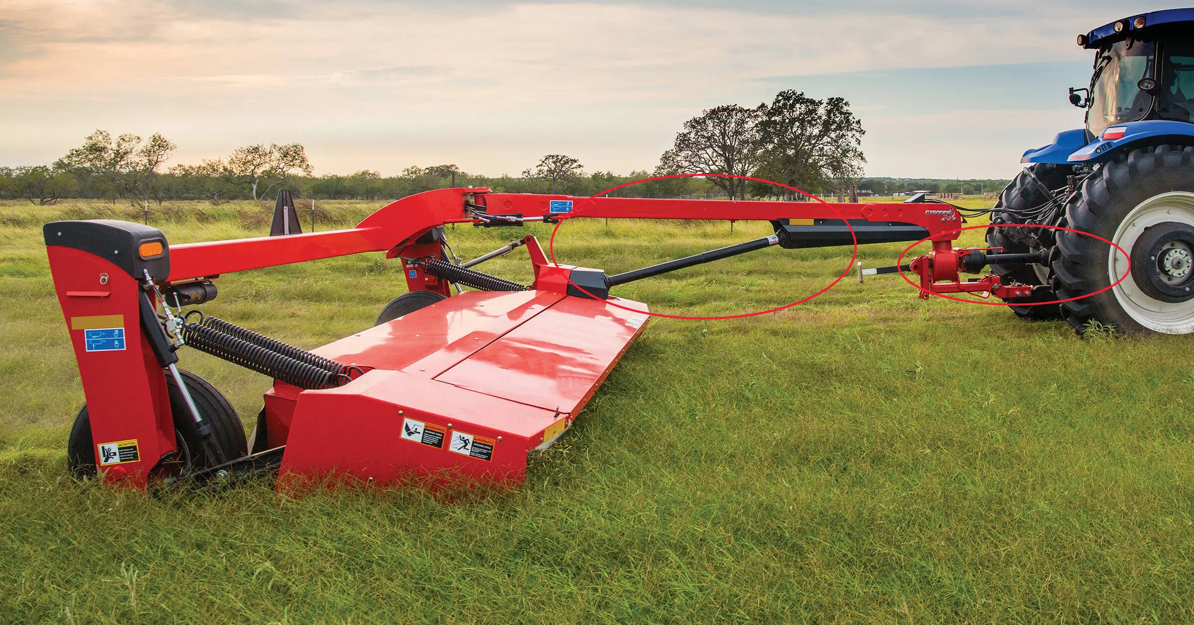 Slip Clutch PTO Shaft for Disc Mower Hesston & CaseIH Discbines 1340