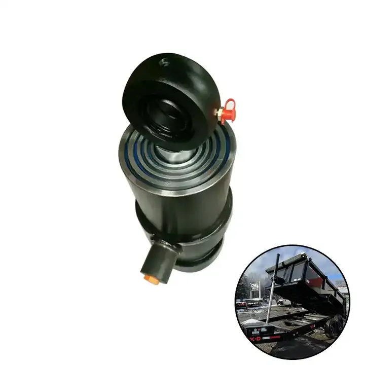Customized Double Acting Telescopic Hydraulic Cylinder For Dump Trailer