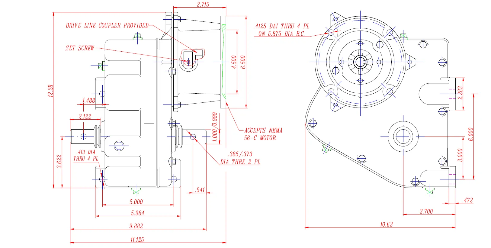 Irrigation Center-Drive Gearbox SYF-3 Series