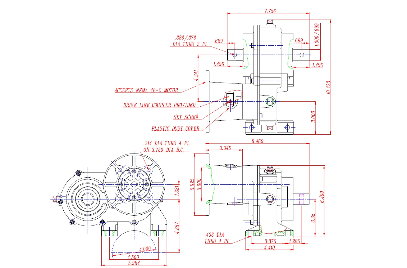 Irrigation Center-Drive Gearbox SYF-4 Series