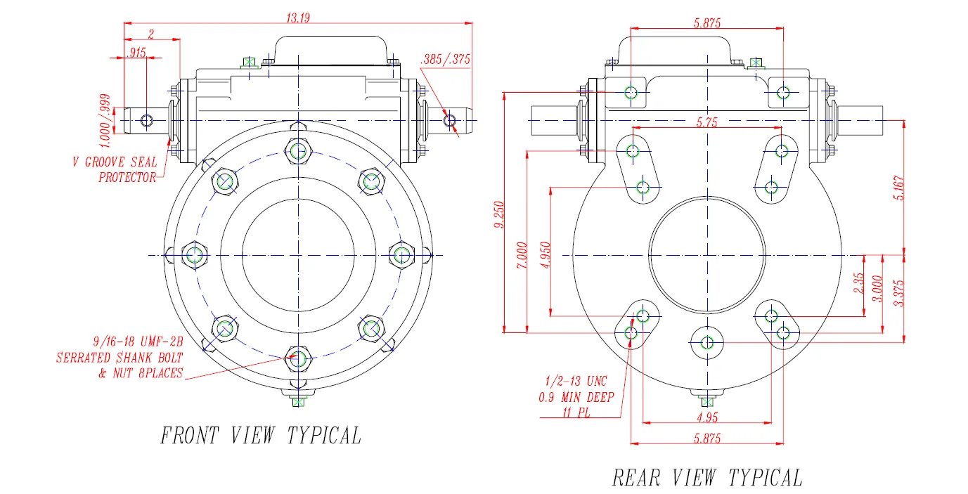 Irrigation Wheel Drive Gearbox (Irrigation Final-Drive Gearbox) ARDF-1 Series