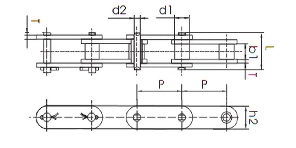 CA557 Roller Chain CA557 Agricultural Roller Chain