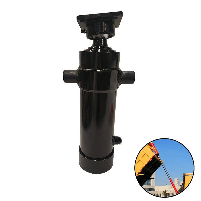 Dump Trailer Truck 20 Tons 100 Ton 5 Stage Telescopic Hydraulic Cylinder with Long Stroke