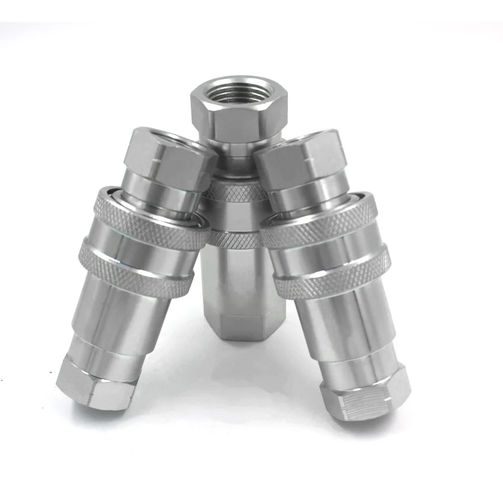ISO5675 series 1/4 inch Ball Valve Type Parker 4000 NPT/BSP Thread hydraulic quick release fitting &quick disconnect coupler