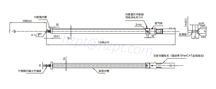 JC35FA12 Industrial Push Rod: Speedy and Adjustable