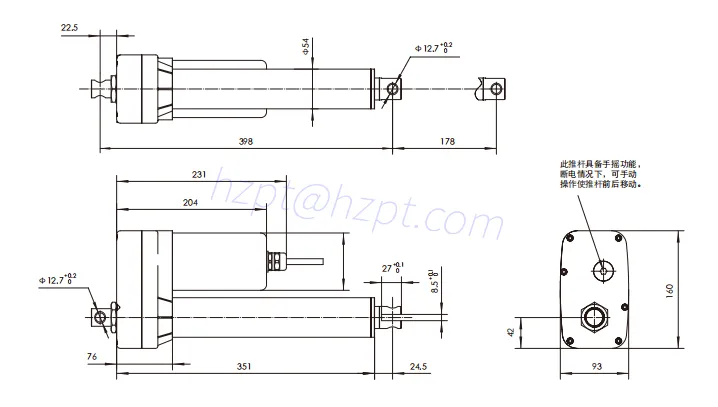 JC35FA3 Industrial Push Rod
