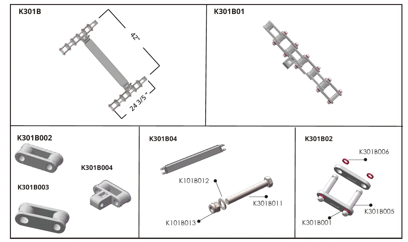 K Series Shuttle Car Scraper Chain