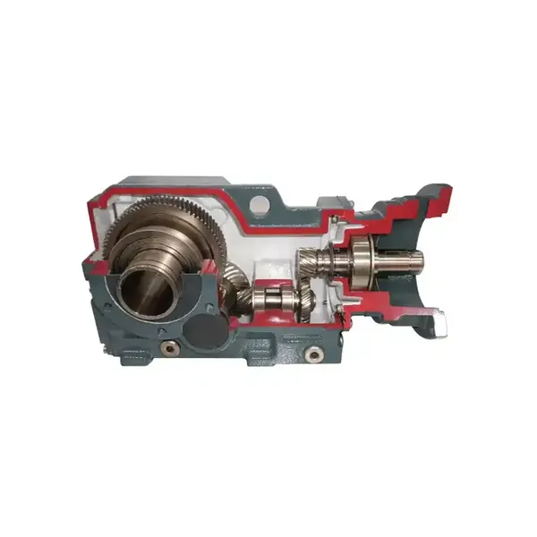 KAF Series Hollow Shaft Output Helical Bevel Gearbox with Flange Mounted