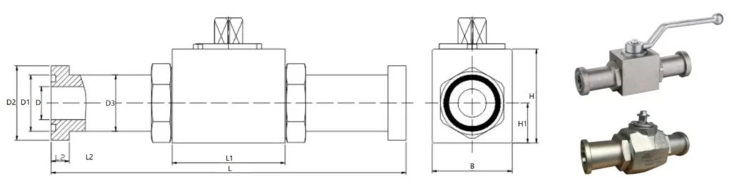 KHBS Series SAE Flange Ball Valves
