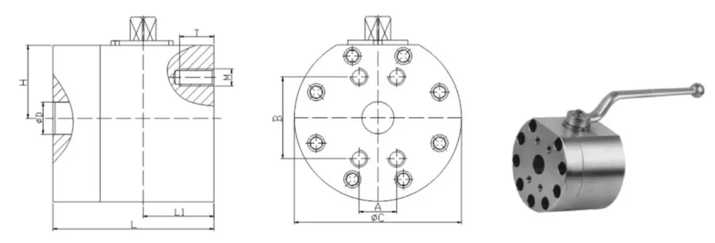 KHSA Series SAE Flange Ball Valves