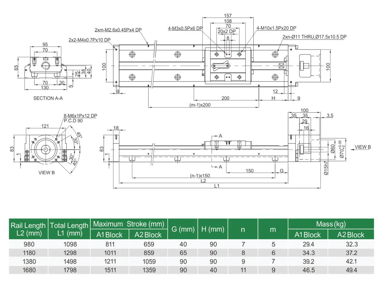 KK130 Linear Guideway