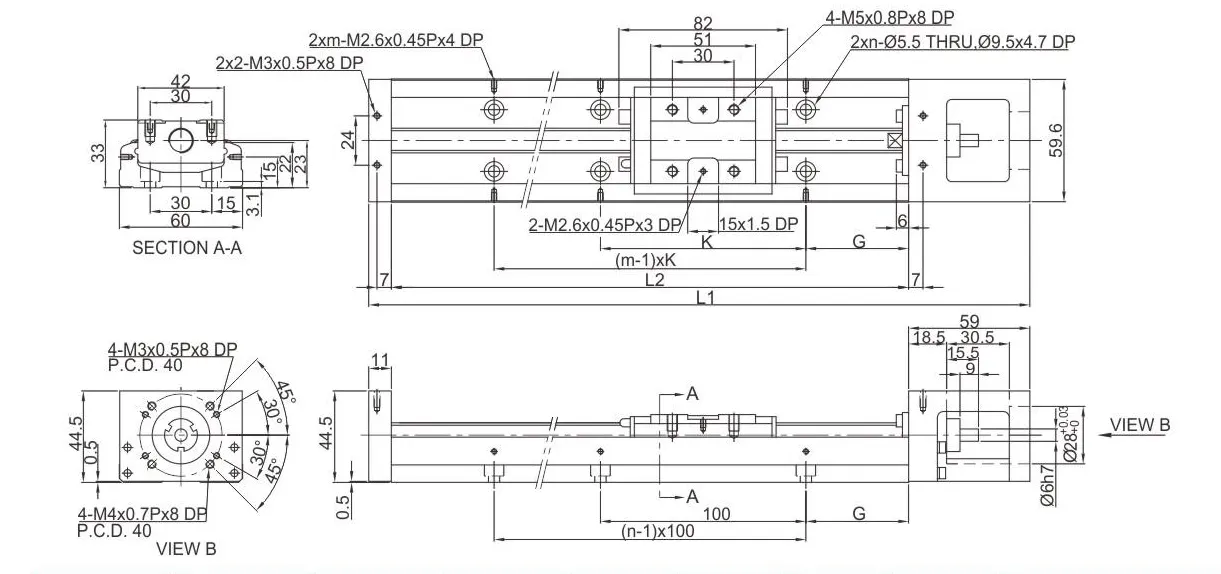 KK60 Standard Linear Guideway