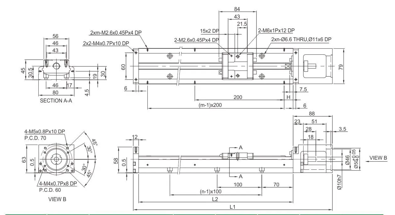 KK80 Light Duty Linear Guideway