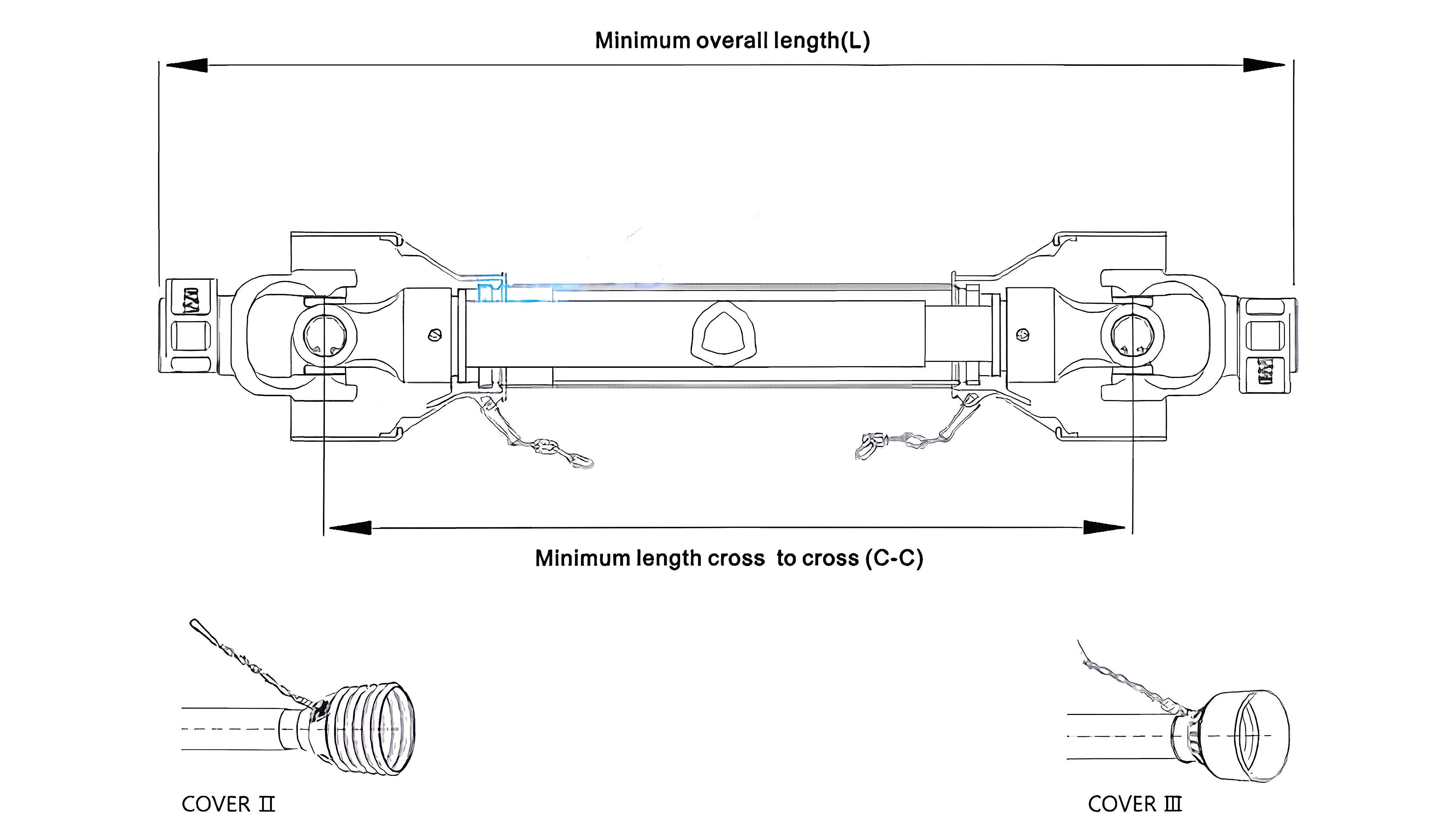 L Series PTO Shaft Lemon Tube L1 L2 L3 L4 L5 L6 L32