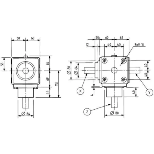 Angular Gearboxes - Replacement of Comer Code L-5A