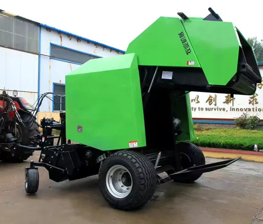 Good Performance Farm Equipment Stationary Self Propelled Large Round Hay Baler