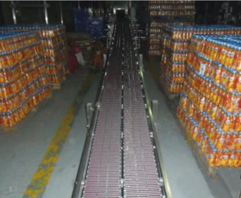 Plastic Flat Top Chains Double Hinge Straight Running With Low Noise Accumulation Rollers Replacement Of System Plast LBP821 - K750