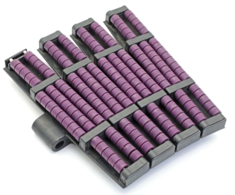 Plastic Flat Top Chains Sideflexing Chains For Magnetic System Heavy Duty Single Hinge With Low Noise Accumulation Rollers Replacement Of System Plast LBP882M - K750