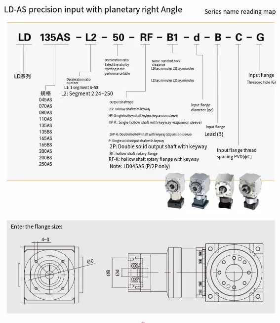 LD-AS Precision Input Planetary Right Angle Reducer